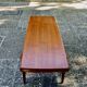 Vintage revtangular coffee table in solid teak by john boné denmark 1960s