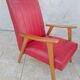 Paire de fauteuils vintage en skaï