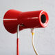 Vintage czechoslovakian red table lamp Drupol 21616, 1960s