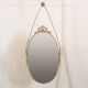 Baroque brass wall mirror, 1930s