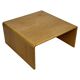 Table basse carrée minimaliste en chêne, années 70