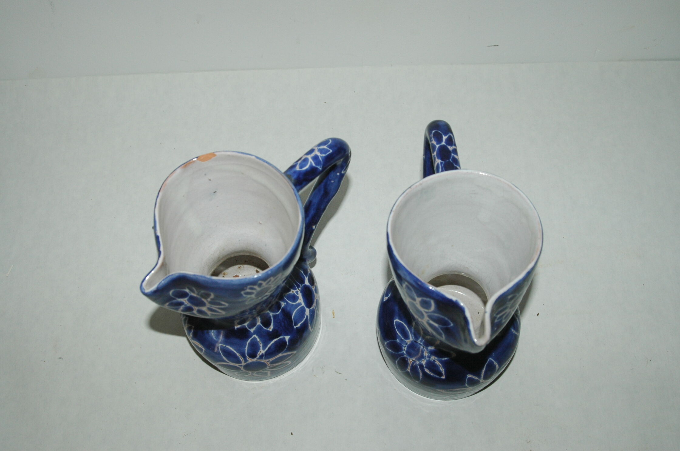 Pair of broc vases signed Allix Michel Alexandrov Vallauris