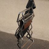 Lafuma folding leather armchair