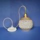 Vintage 50s French portable pendant lamps - newly electrified