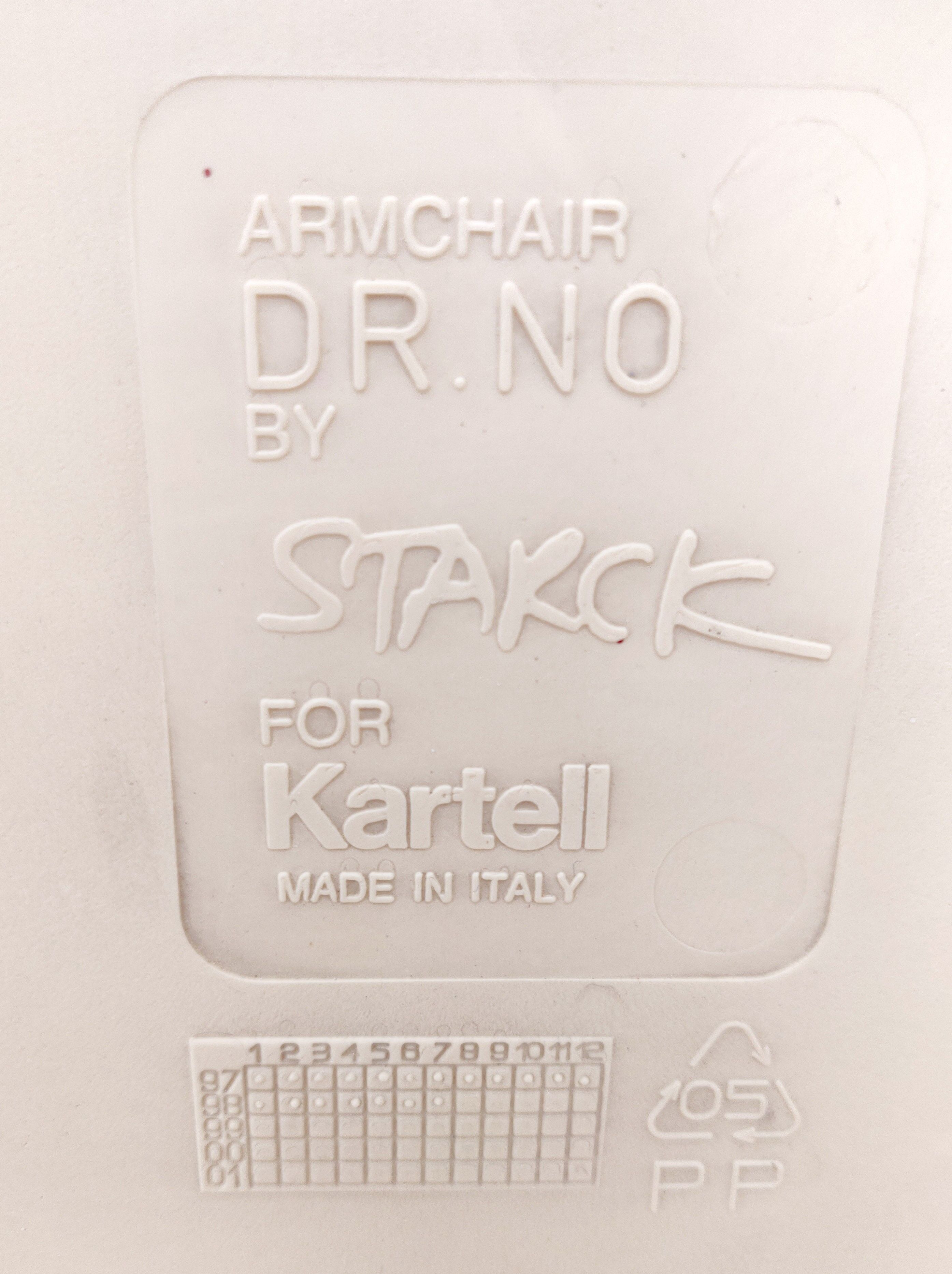 Armchair Dr.NO by Philippe Starck for Kartell painted by WHA. Pantki