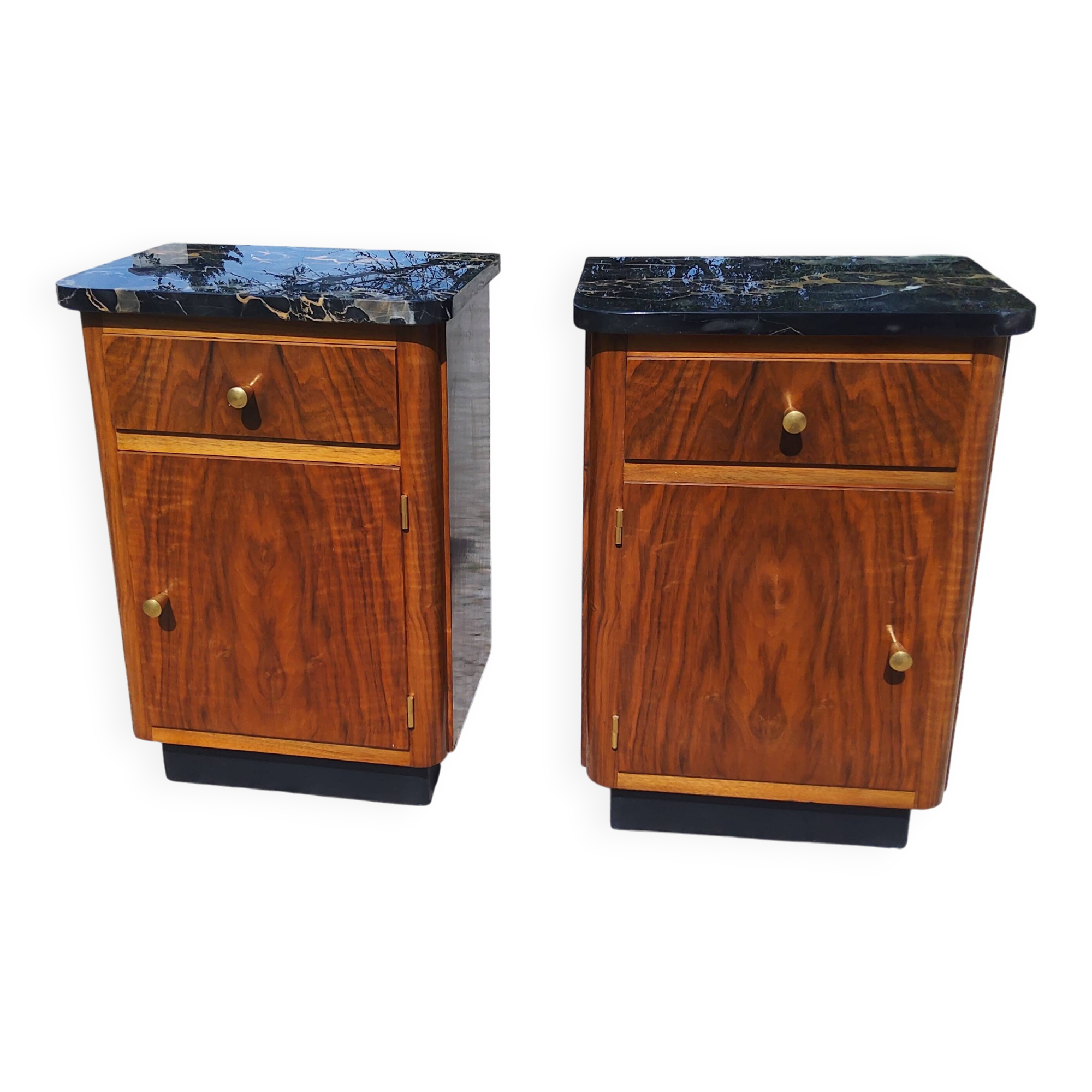 Pair of Art Deco style bedside tables