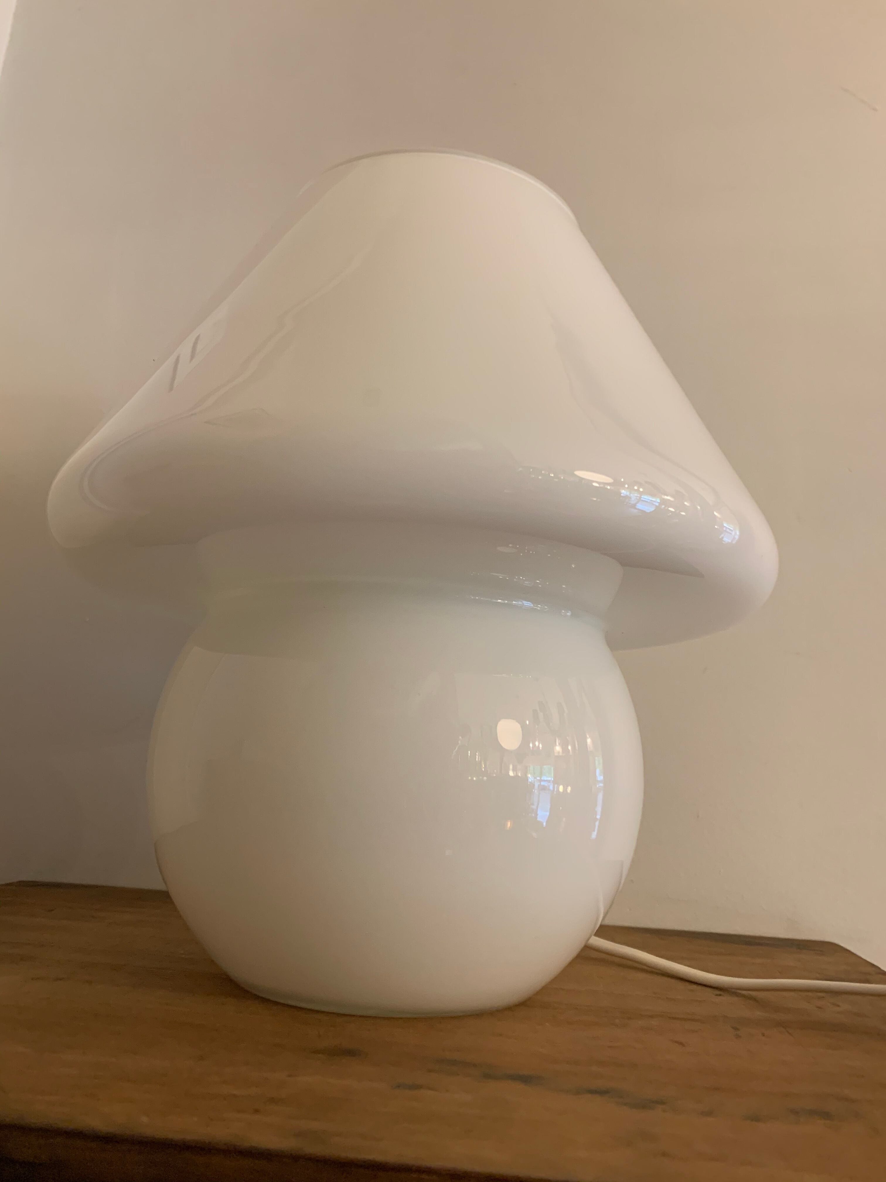 Murano glass mushroom lamp 1970