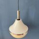 Vintage beige plexiglass space age pendant light