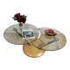 Vintage Tokyo Twist Swivel Coffee Table – Extendable Glass Top Stylish