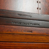 Poul Cadovius rosewood wall unit with back panels Cado, Denmark, 1960s