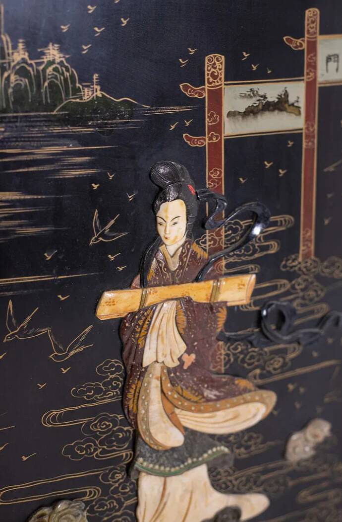 Armoire d’angle chinoise du début du XX