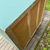 Vintage 1960s cedar green chest of drawers with 4 drawers.