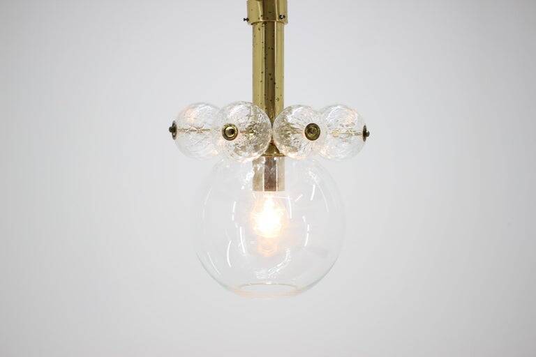 Set of four Midcentury Chandeliers Kamenicky Senov, 1970s