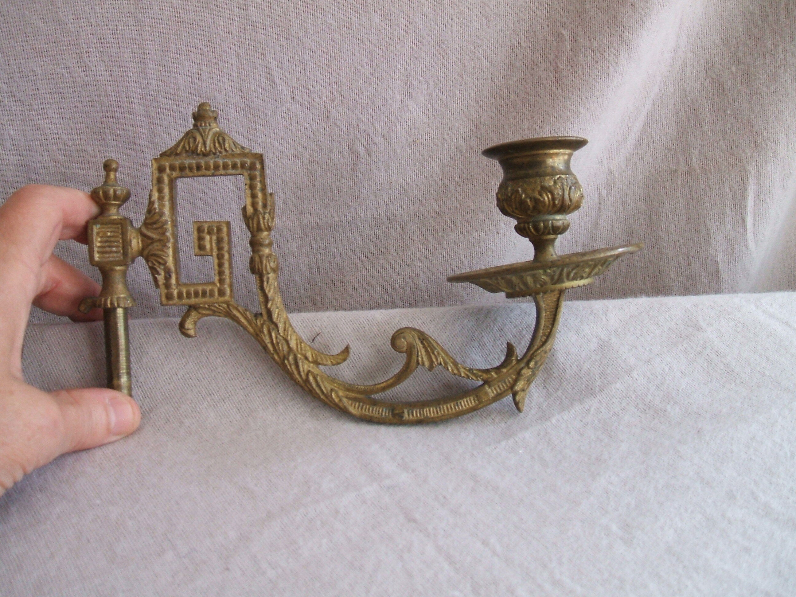 Pair of piano candlesticks