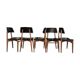 Stunning set of 6 scandinavian chairs vintage 1960