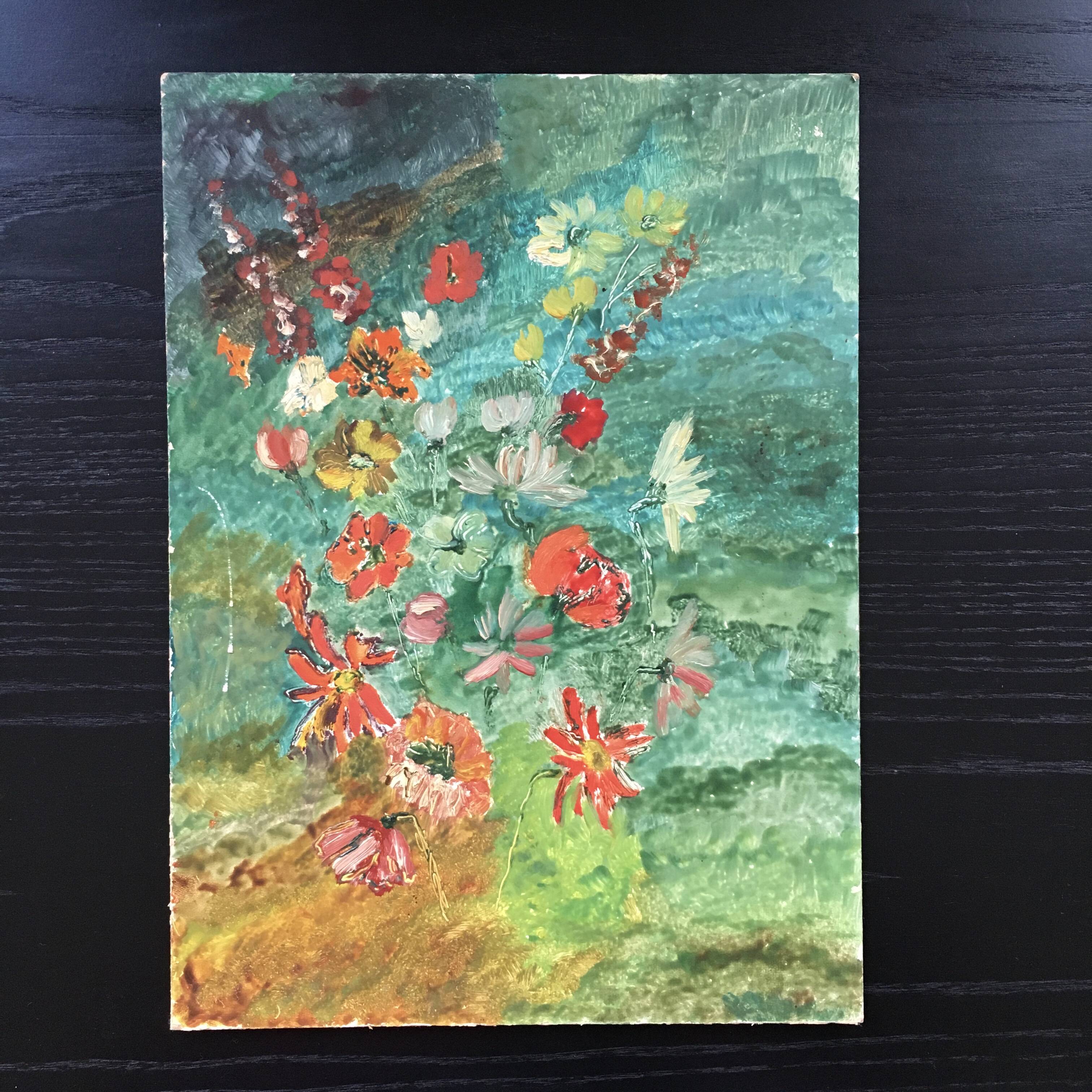 Floral arrangement painting