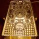 PAIR OF GLASS AND METAL WALL LIGHTS "SCANDINAVIAN DESIGN" 1950.