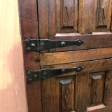 Monastery sideboard with four shutters in solid oak 20th century