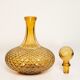 Mid-century yellow glass bottle with stopper, Italy, 1960s