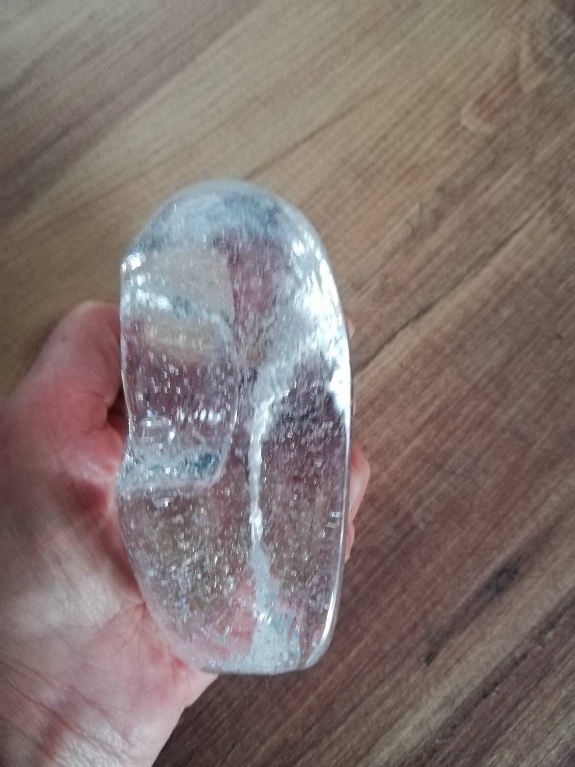 Clear glass tea light candle holder