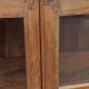 Old wooden cabinet display case with two doors