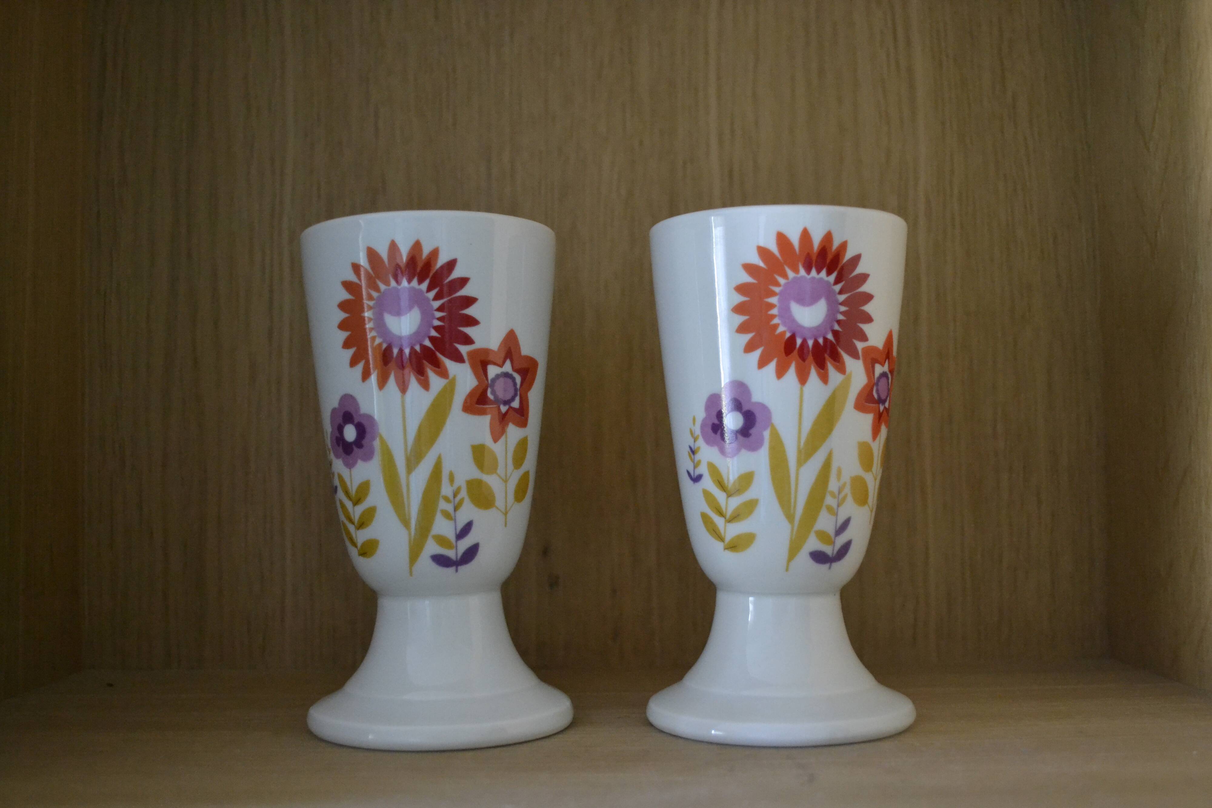 Set of 2 mazagrans in Snake porcelain