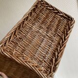 Panier rectangulaire osier ancien