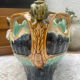 Large Onnaing Barbotine Planter / Planter circa 1900 Ar Style
