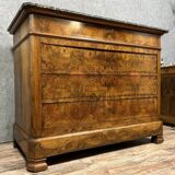 Louis Philippe period chest of drawers in walnut circa 1830-1840