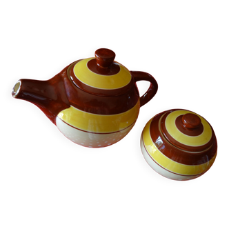 Longchamp teapot and sugar bowl