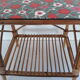 Vintage 60s/70s bedside table rattan wicker and washi paper