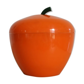 Vintage orange ice cube apple