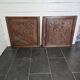 Paire de portes en bois sculpté en chêne