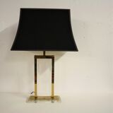 Brass and lucite table lamp, 1970