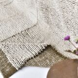 7x10 Dark Green White Handmade Wool Turkish Rug, 200x300Cm SK 242094