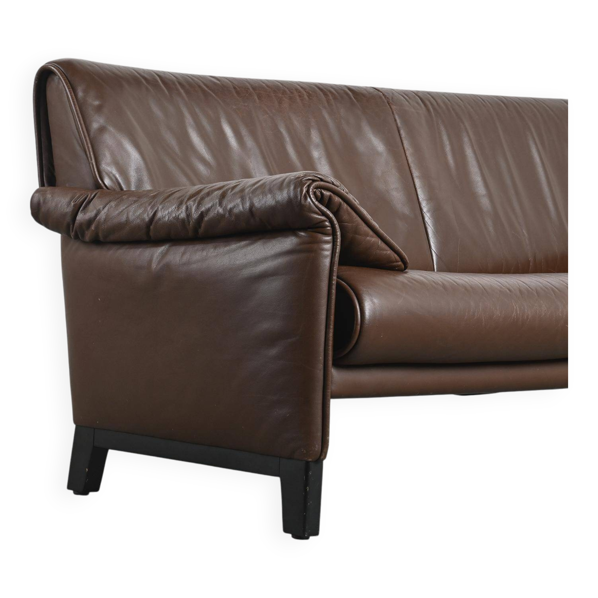 De Sede leather sofa, model DS 14, circa 1990