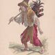 An Illustration an image a period plate: editor F . Roy costumes of Paris