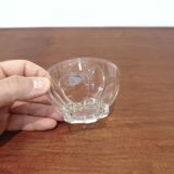 5 old champagne glasses