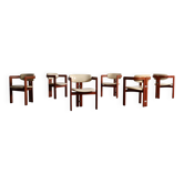 Set of 6 Augusto Savini Pamplona chairs for Pozzi, Italy 1965