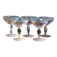 Crystal champagne coupes x5