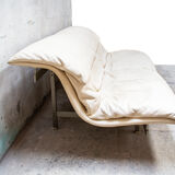 Wave two-seater sofa by Gianni Offredi for Saporiti Italia, 70s