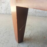 Vintage 70s light wood bedside table