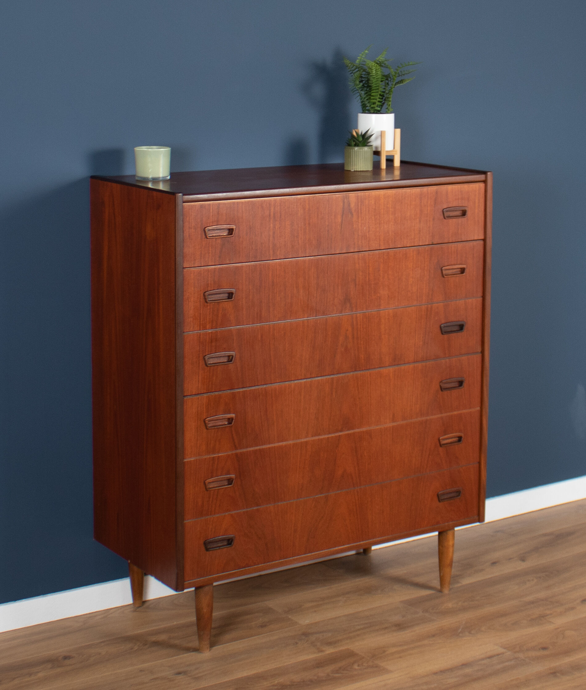 Teak 1960s Danish Mid Century Chest Of Drawers