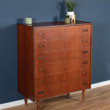 Teak 1960s Danish Mid Century Chest Of Drawers