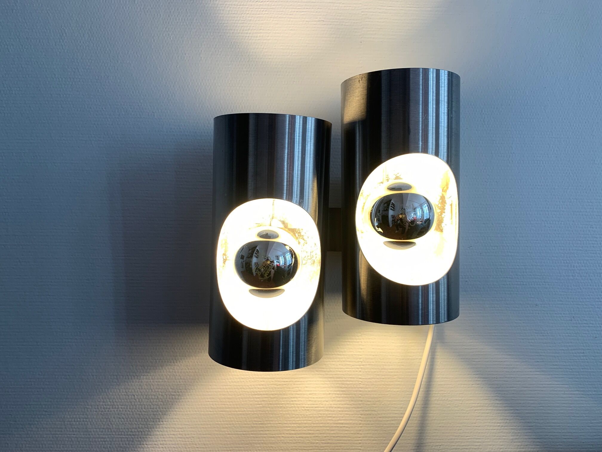 Pair of double wall lamps Oxar 70