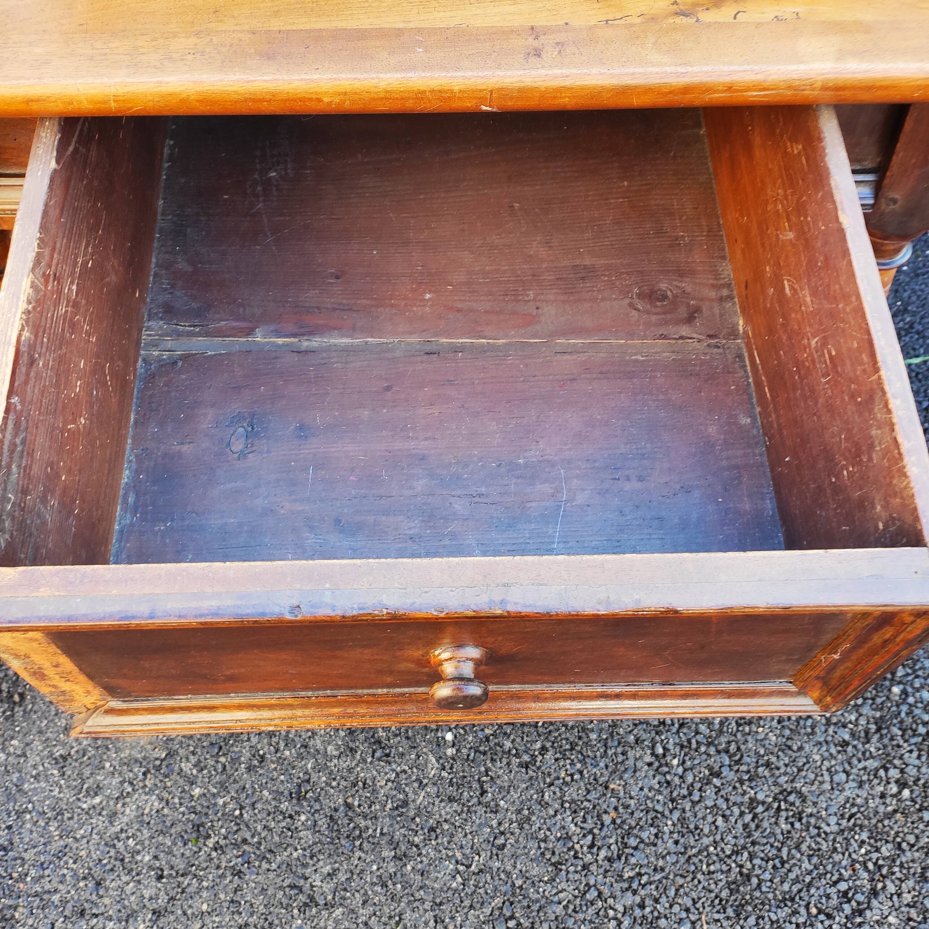 Antique Swiss table in solid walnut - 19th century