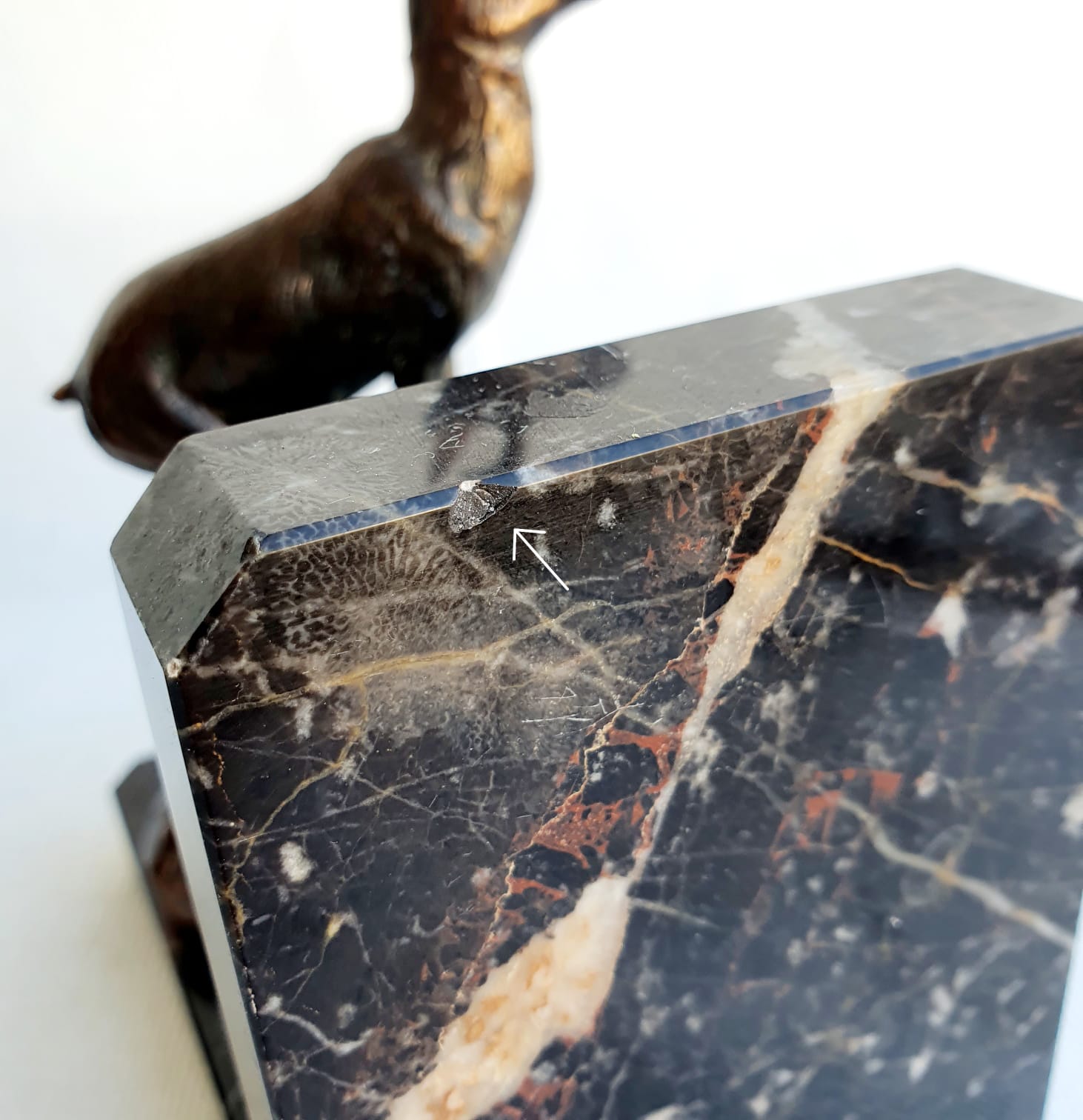 Marble book ends
