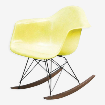Rocking chair Lemon Yellow by Charles & Ray Eames - Herman Miller-1970