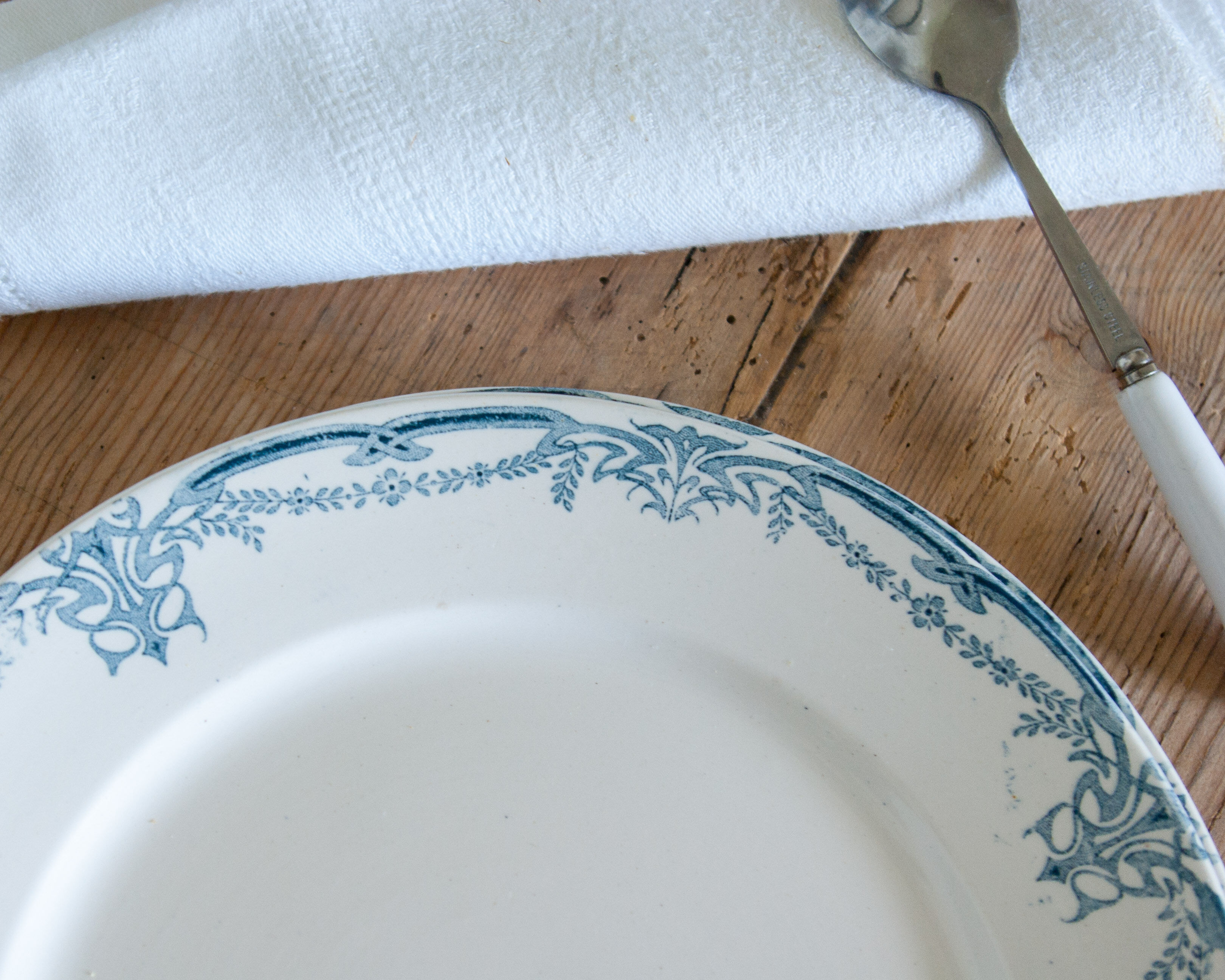 Antique dessert plates-iron ground