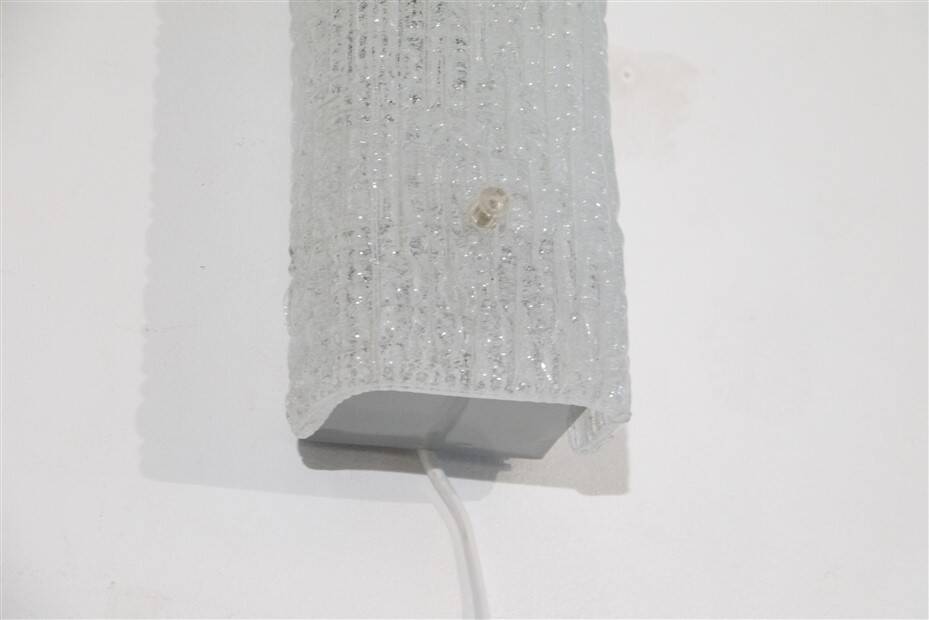 Glass wall lamp by Muller & Zimmer 1970